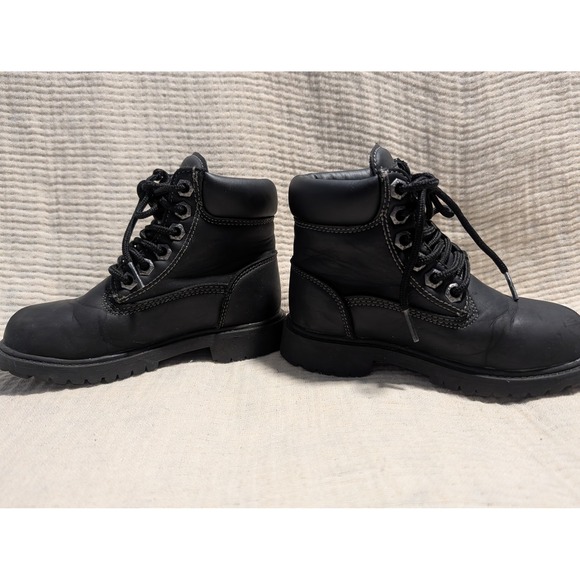 U S Polo Assn Owen High Black Leather Lace Up Boots Kids Size 11 M - Picture 6 of 8